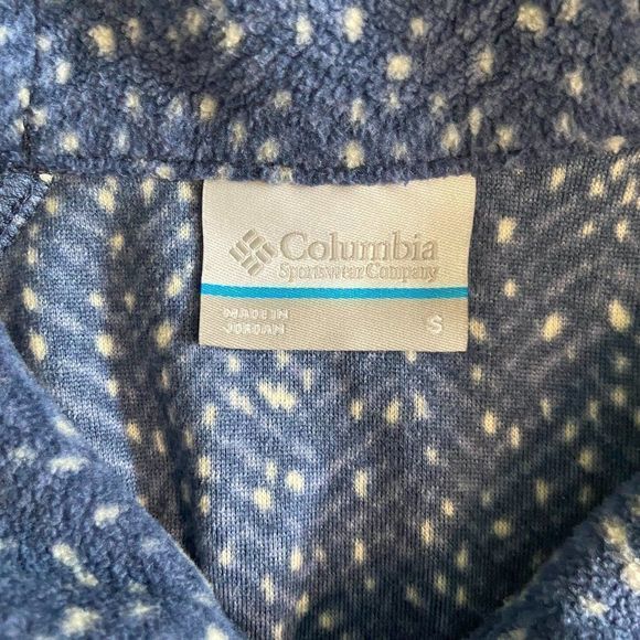 COLUMBIA Blue Fleece‎ Sweater - Picture 8 of 10